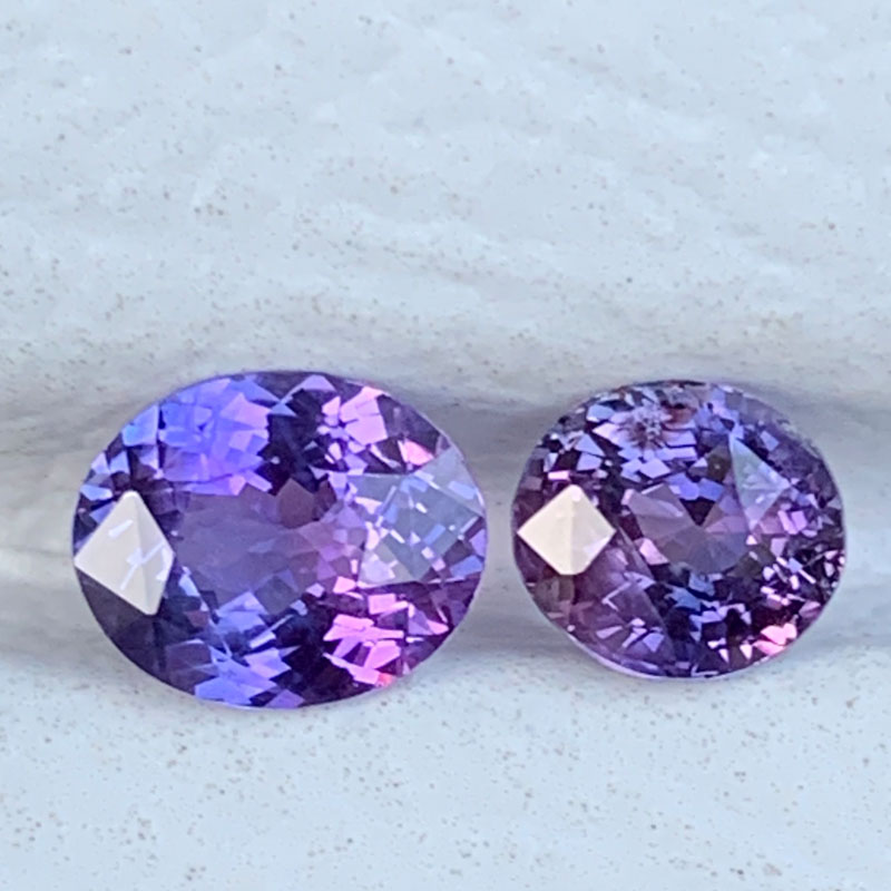 Ceylon purple sapphire